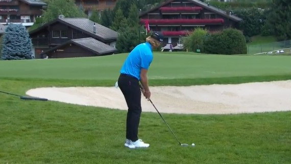 DP World Tour player hits bizarre shot through bunker at Omega European Masters